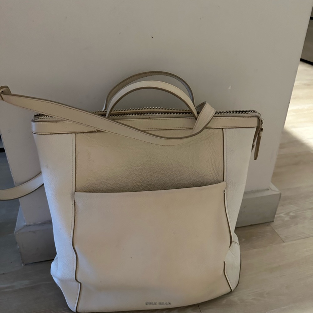 Cole Haan Cream Tote Bag